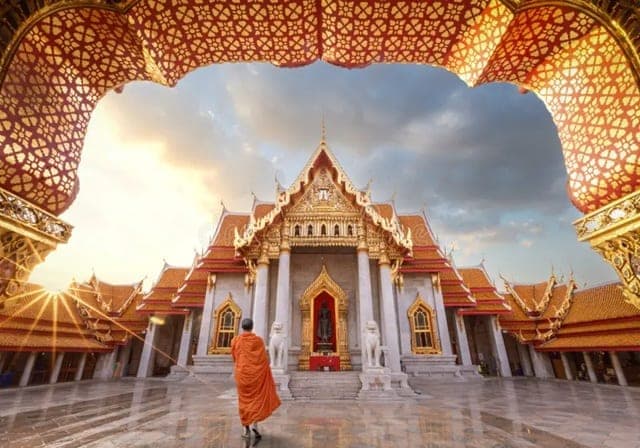 Bangkok temples Day 5 Marble Temple Wat Benchamabophit Golden Buddha tour