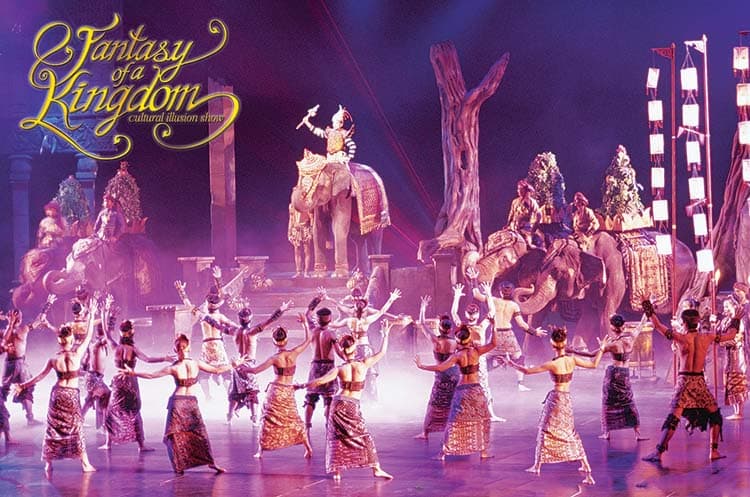 Phuket FantaSea family enjoying an evening cultural theme park show