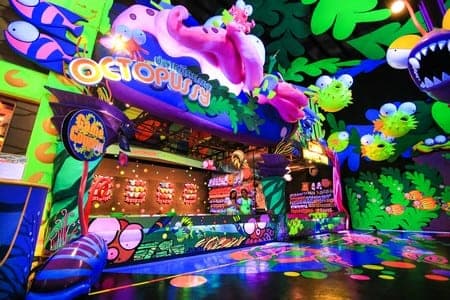 Phuket FantaSea Festival Village shopping street and carnival games