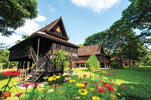 Ancient City Muang Boran Northern Thailand zone Lanna teakwood house replica cultural heritage