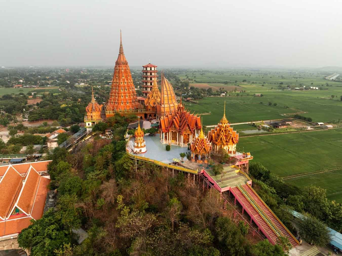 Wat Tham Sua Krabi temple complex — monks meditation caves in Kiriwong Valley