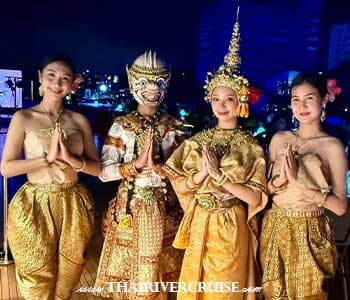 Thai classical dance performance on board the Royal Princess Cruise Bangkok