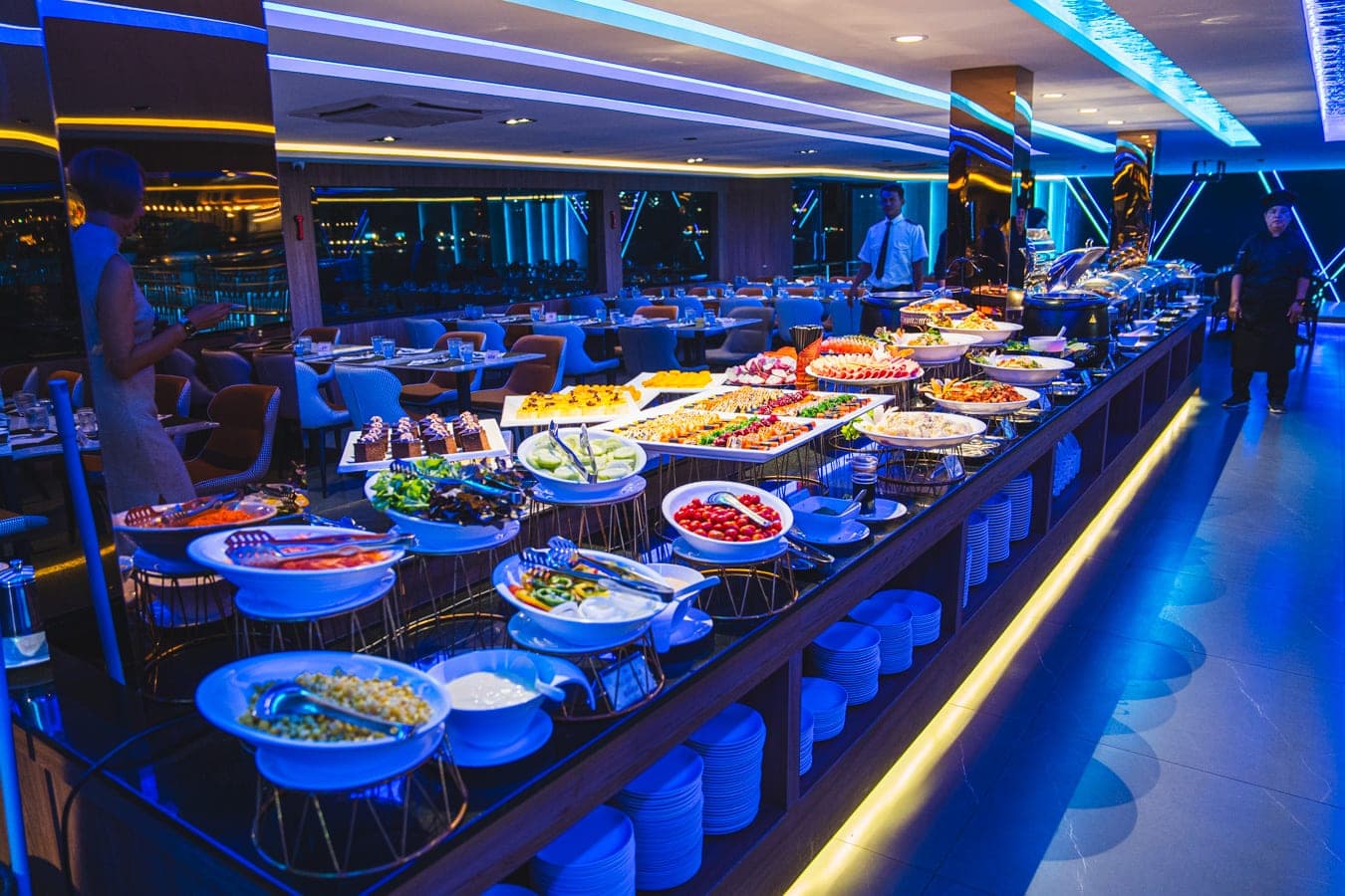 Welcome fruit cocktail served on boarding the Royal Princess Cruise Bangkok