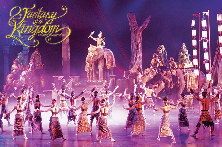Phuket FantaSea family enjoying an evening cultural theme park show